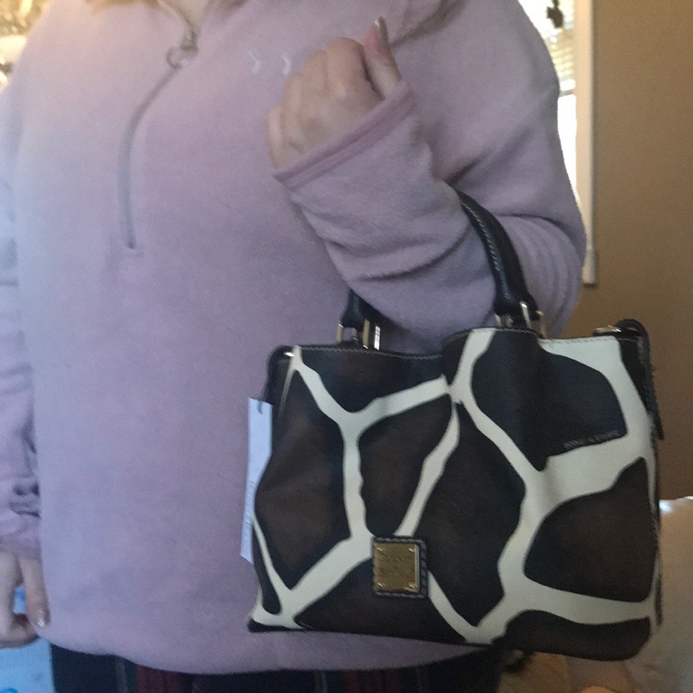 Dooney & Bourke Black and Brown Mini Bag - Picture 5 of 5